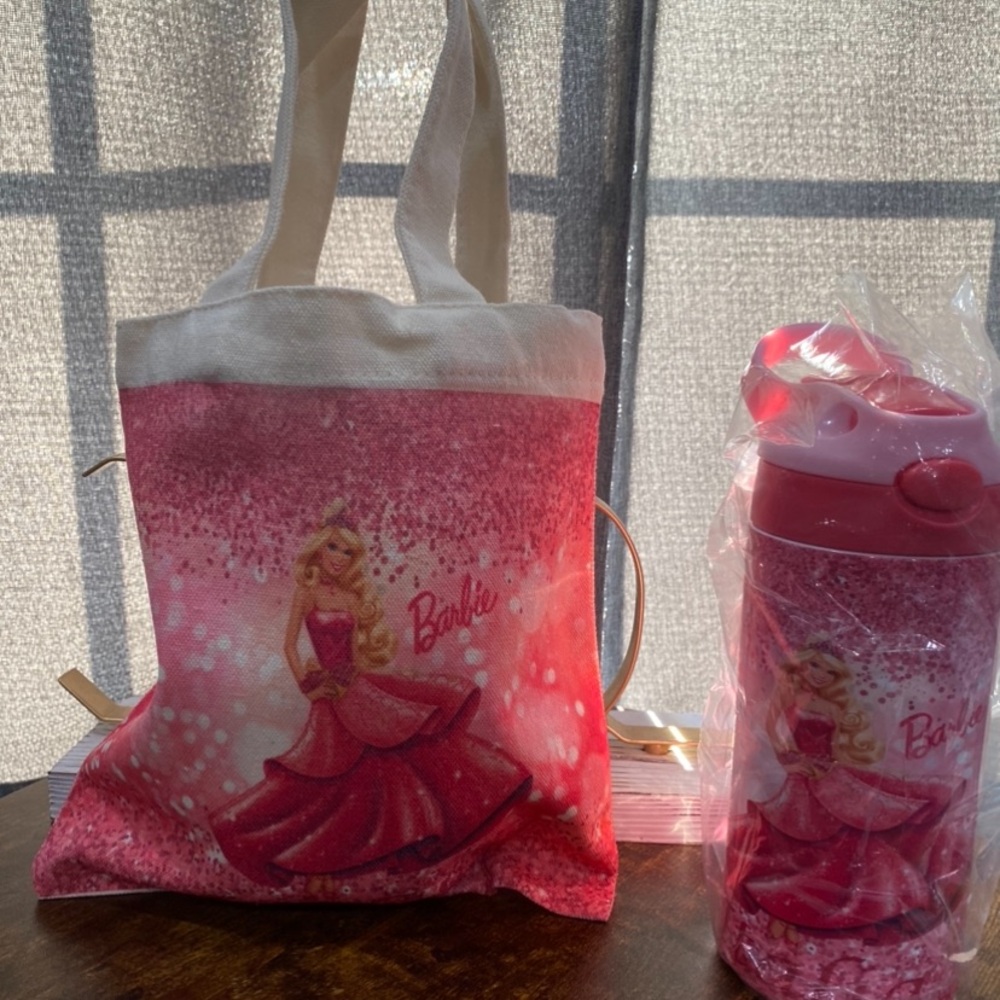 OFFNOVA 12oz KIDS CLICK POP-UP STRAW TUMBLER’S NEW❤️WITH MATCHING TOTE BAG ❤️